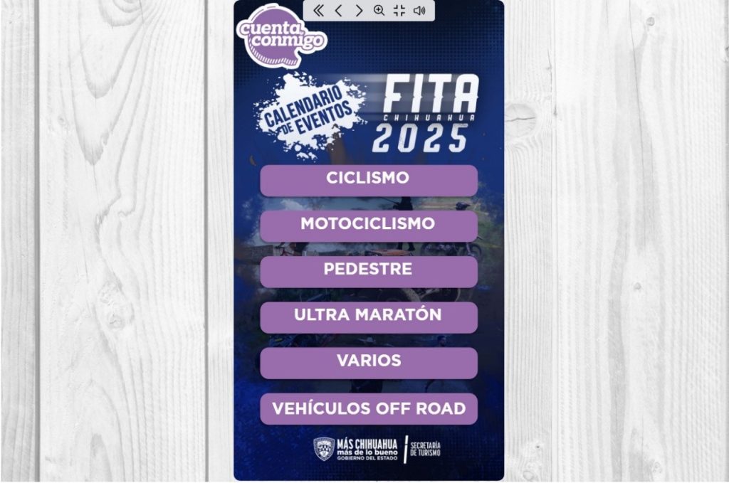 Presentación del calendario de eventos y actividades de FITA Chihuahua 2025.