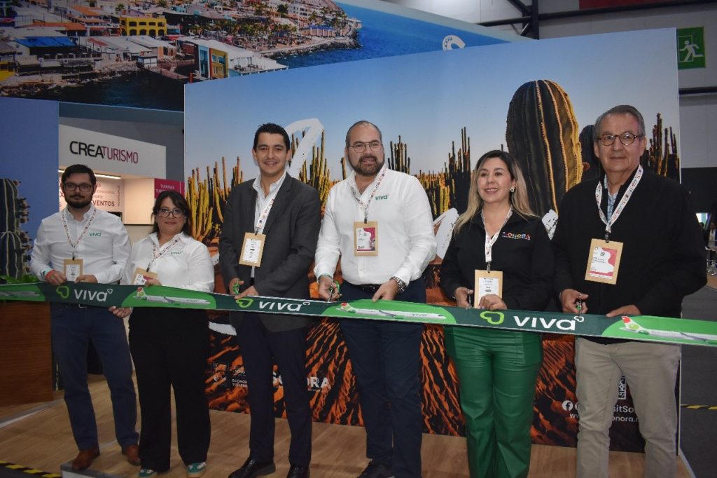 Anuncio del inicio de la nueva ruta Hermosillo-Tijuana de Viva.