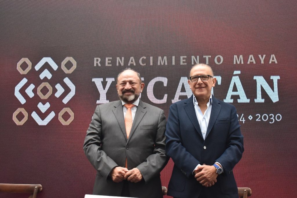 Darío Flota Ocampo titular de Sefotur y Alex Pace CEO de Global Marketing Sales.