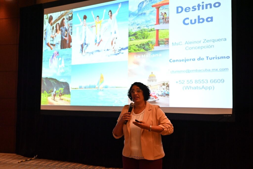 Aleinor Zerquera, Consejera de Turismo de la Embajada de Cuba en México.
